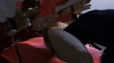 Cute Foxy Gets a Tasty Nightcap in Bed