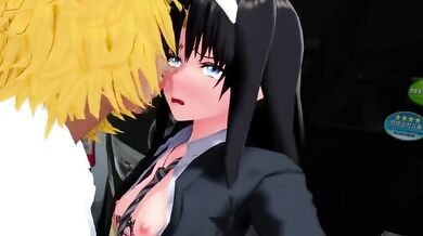 Blendy Gets Nailed in a Parking Lot by Her Hentai Boyfriend