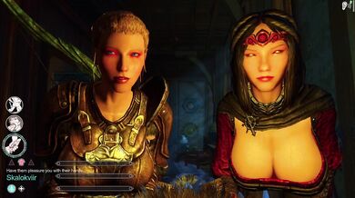 Dragonborn Threesome with Serana and Delphine