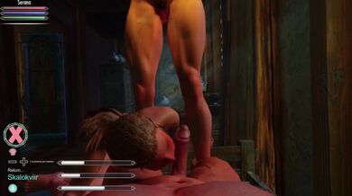 Dragonborn Threesome with Serana and Delphine