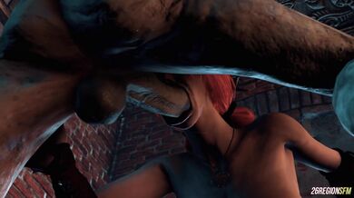 Triss Gets Double Teamed by 2 Horny Monsters in '26RegionsSFM' Hentai Porn!