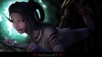 Girls' Naughty Tongues and Tentacles Orgy