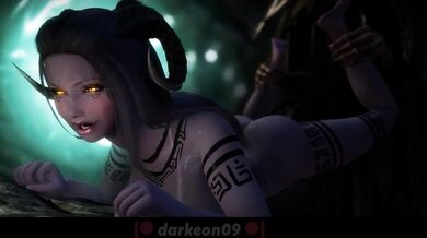 Girls' Naughty Tongues and Tentacles Orgy