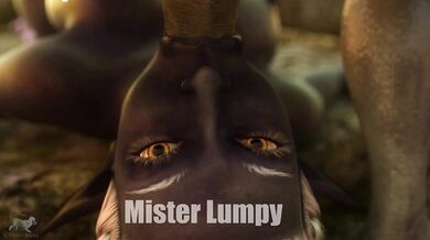 * Throat-Fucking the Dominant Dark Elf Slave