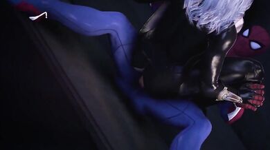 SpiderMan vs Black Cat: Intense Feline Punishment
