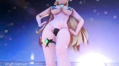 Thicc Mythra's Good Night Kiss: Xenoblade's Sexy Bikini Shower