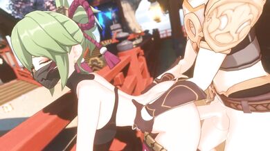 Geshin Impact: Sex with Shinobu at the Grand Shrine