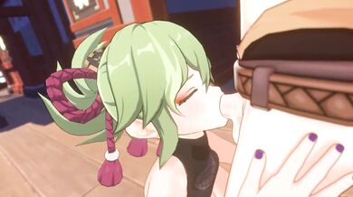 Geshin Impact: Sex with Shinobu at the Grand Shrine