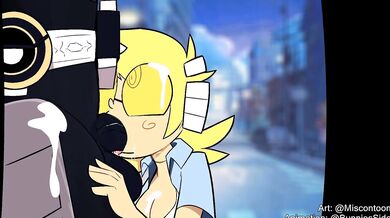 Slutty Owl Girl Gives a BJ on the Beach with Bunny Pals [Miscontoon]