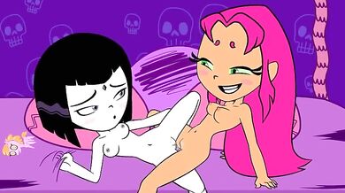 Starfire's Anal Invasion with Raven