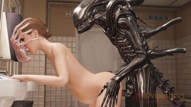 Hermione's Alien Threesome: Double Penetration and Anal Sex