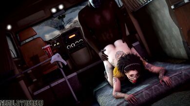 Nico's Blacked Contact Gets Playful When The Team's Away! [Arnoldthehero]