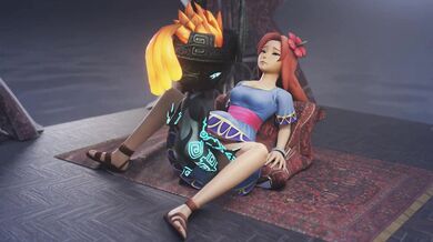 Futa Midna's Huge Cock Pounding Marin's Tight Ass in Nude Lesbian Romp [HipMinky]