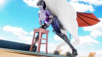 Widow's Erotic Encounter with a Horse in the Fountain