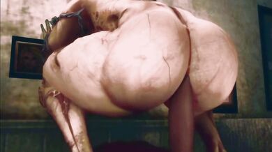 Big Dicked Pyramid Head Busting a Nut on Top of his Sex Slave