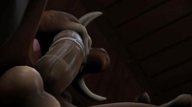 Bull-like Hermaphrodite Self-Pleasure