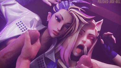 [Explosive] Akali + Ahri Face Fucking - Version 2 [Uncensored]