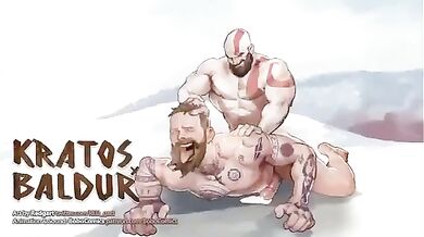 Baldur's Hot Hairless Sex with Kratos (Bobocomics) - A Cum-Soaking Fiesta!