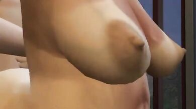 Lesbian Sex Orgy in Sims 4 - Cumming Hard on Family Ties