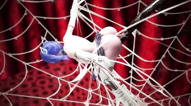 A Tight and Wet Spider Outfit Destruction by Ulala