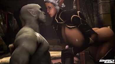 Onagi's Adventures in Ophelia's Dungeon - Tamed by an Orc Captor