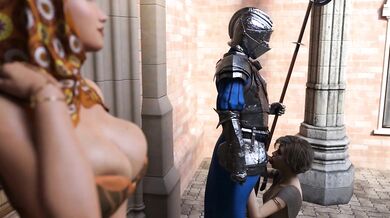 The Queen's Bountiful Reward for a Futa Dancer from the Orient