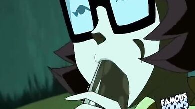 Famous Toons Facial: Velma and Shaggy's Steamy Sex Scene