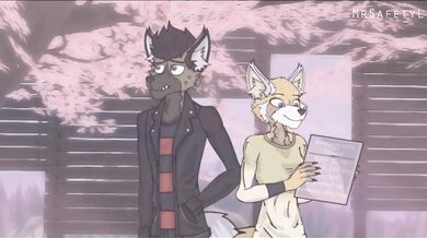 Haida's Anal Intrusion of Retsuko - The Safety Lion's Dominance