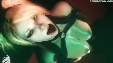 Hardcore Harley Quinn Gets Drenched in a Cum Deluge from all Angles at Studio FOW