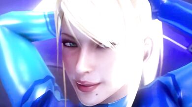 Samus Aran's Tight Space Suit Gives Way to Her Hardcore Desires in [PMV]