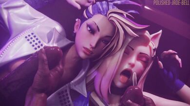 Ahri and Akali's Face-Fucking Adventures, Version 1