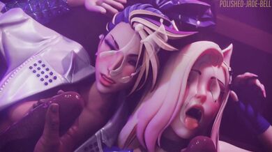 Ahri and Akali's Face-Fucking Adventures, Version 1