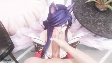 Busty Ahri's Mesmerizing Enchantment