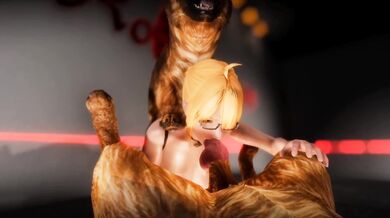 Sexy Teacher Artoria Goes Wild at the Bestiality Nightclub