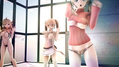 Kancolle Girls Gyrate and Fuck: Kuro and Vov's Rough Playtime