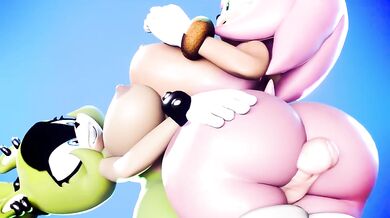 Amy Gets Pounded Hard by the Surging Thighs
