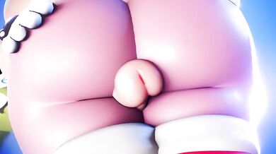 Amy Gets Pounded Hard by the Surging Thighs