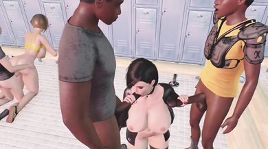 Cocks Deep in Cheerleaders' Throats: Dingo1489's Orgy