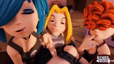 The Kanker Sisters Giving BJs in the Blender - Blenderknight