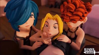 The Kanker Sisters Giving BJs in the Blender - Blenderknight