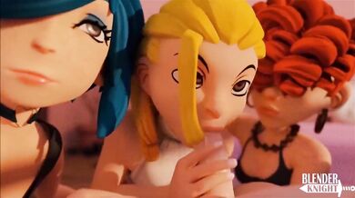 The Kanker Sisters Giving BJs in the Blender - Blenderknight