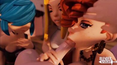 The Kanker Sisters Giving BJs in the Blender - Blenderknight