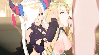 Fiery Fuck Fest: Eve and Zephia from Fire Emblem