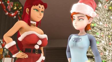 Space Bitches Get Licked: Starfire & Gwen's Tongue Twister