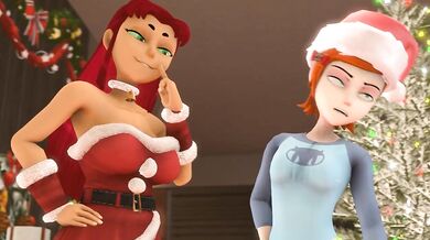 Space Bitches Get Licked: Starfire & Gwen's Tongue Twister