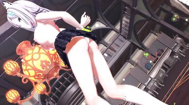 Shiroko's Comet Honeymoon with the Sand Wolf in MMD