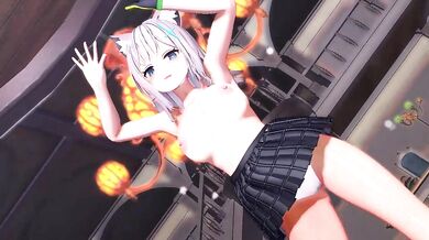 Shiroko's Comet Honeymoon with the Sand Wolf in MMD
