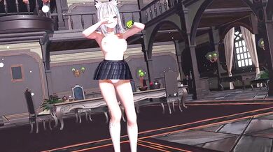 Shiroko's Comet Honeymoon with the Sand Wolf in MMD