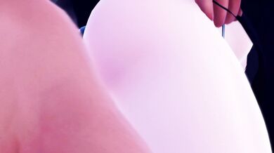 Hayase Yuuka's Blue Balls Explode in 4K Definition!