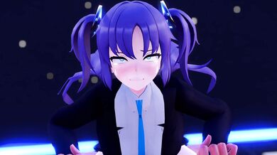 Hayase Yuuka's Blue Balls Explode in 4K Definition!